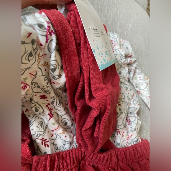 NWT Disney Bambi Baby Girls Pinafore Dress Set - Picture 9 of 9